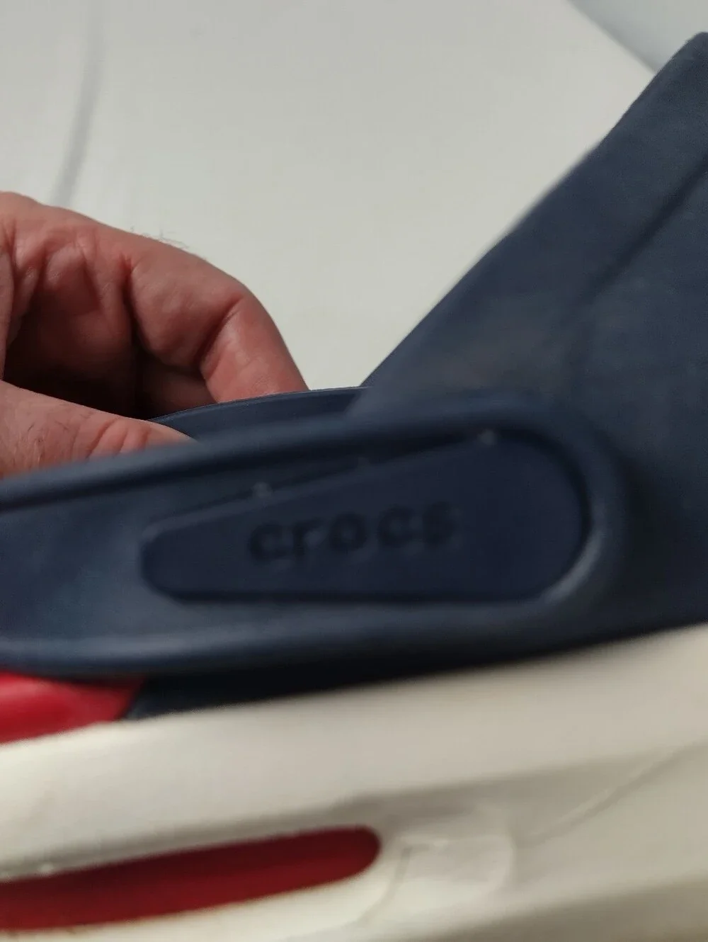 Crocs LITERIDE Men's 8/Women 10 360 Clogs Unisex Navy US Red Blue Slide On